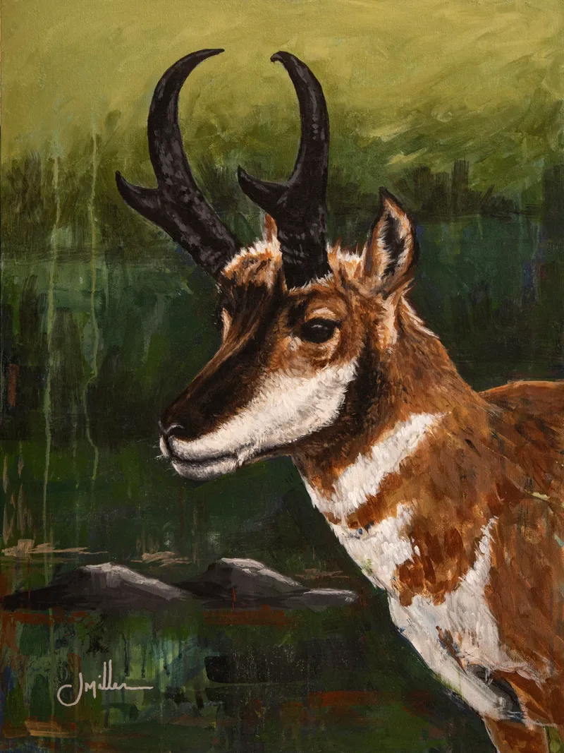 The Speed of the Prairie, painting by Jeff Miller